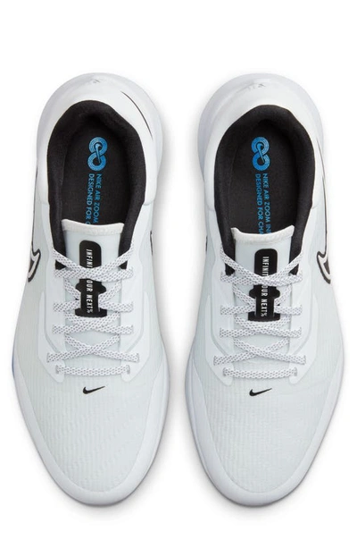 Shop Nike Air Zoom Infinity Tour Next% Golf Shoe In White/ Black/ Photo Blue