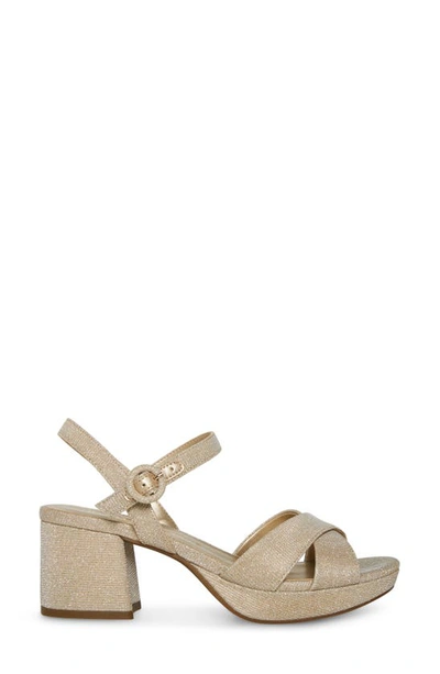 Shop Anne Klein Peltz Platform Sandal In Platinum