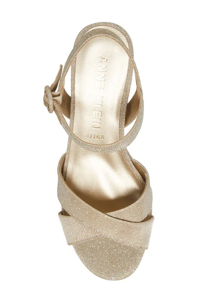 Shop Anne Klein Peltz Platform Sandal In Platinum