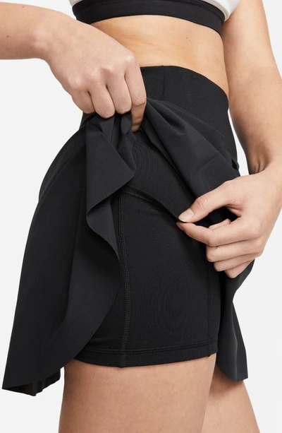Shop Nike Dri-fit Advantage Tennis Skirt In Black/ White