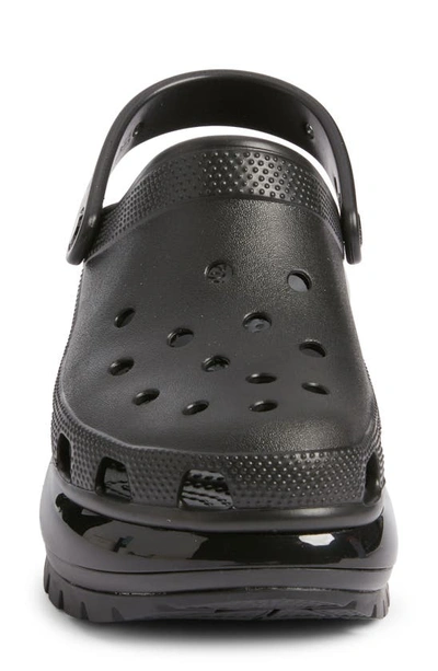 Shop Crocs Classic Mega Crush Platform Clog In Black