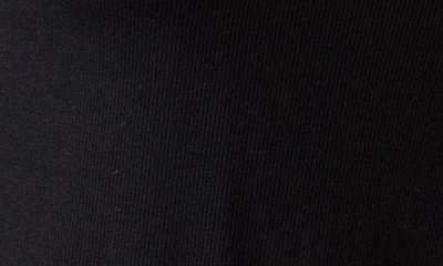Cozy Earth Rib Long Sleeve Knit Pajama Top In Black