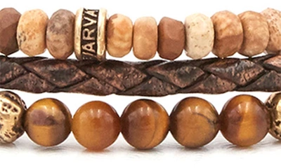 John Varvatos Mutistrand Skull Bracelet In Gold