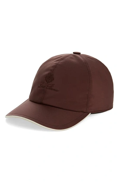 Shop Loro Piana Storm System® Waterproof Baseball Cap In Antique Red/ Ivory