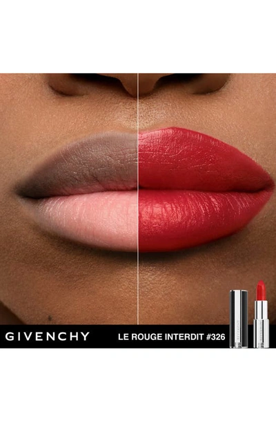 Shop Givenchy Le Rouge Interdit Silk Lipstick In N326