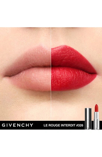 Shop Givenchy Le Rouge Interdit Silk Lipstick In N326