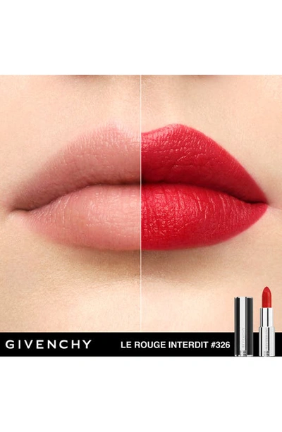 Givenchy Rouge Interdit Intense Silk Satin Matte Lipstick N326 Rouge Audacieux 0.1 oz / 34 G