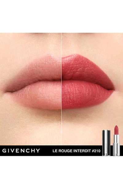 Shop Givenchy Le Rouge Interdit Silk Lipstick In N210