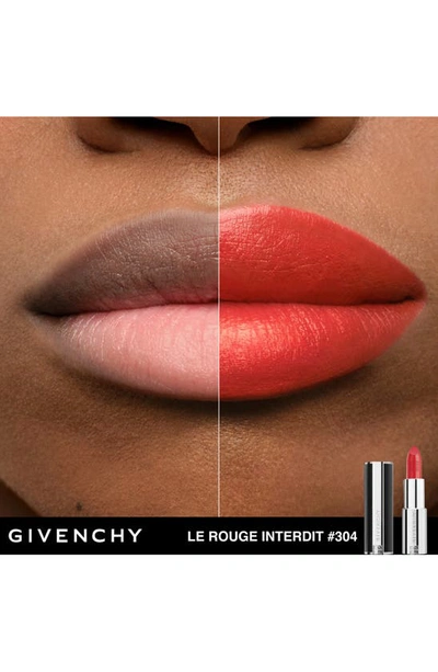 Shop Givenchy Le Rouge Interdit Silk Lipstick In N304