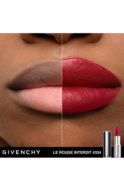Shop Givenchy Le Rouge Interdit Silk Lipstick In N334