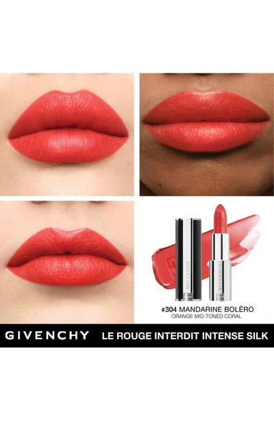 Shop Givenchy Le Rouge Interdit Silk Lipstick In N304