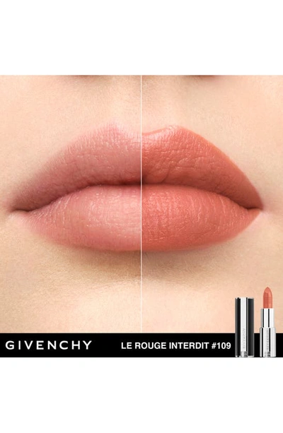Shop Givenchy Le Rouge Interdit Silk Lipstick In N109