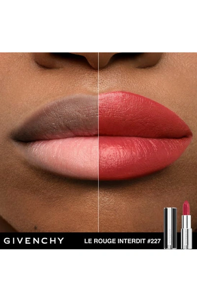 Shop Givenchy Le Rouge Interdit Silk Lipstick In N227