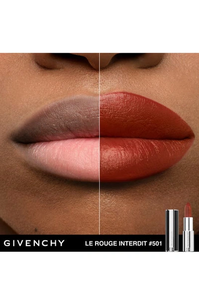 Shop Givenchy Le Rouge Interdit Silk Lipstick In N501