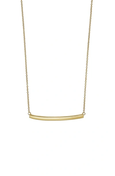 Shop Bony Levy 14k Gold Bar Pendant Necklace In Yellow Gold