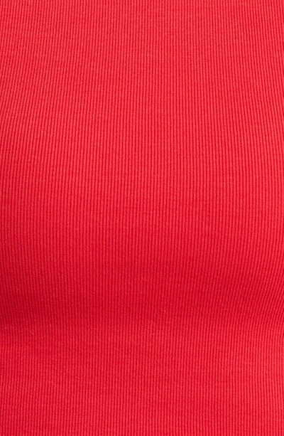 Shop Jordan Crop Cotton Blend Tank Top In Gym Red