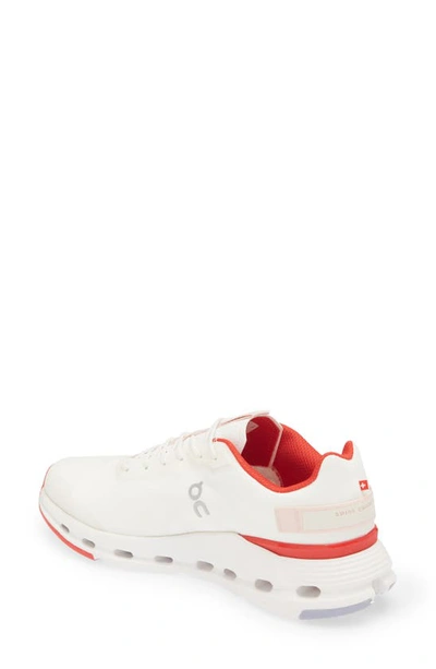 Shop On Cloudnova Form Sneaker In White/ Red