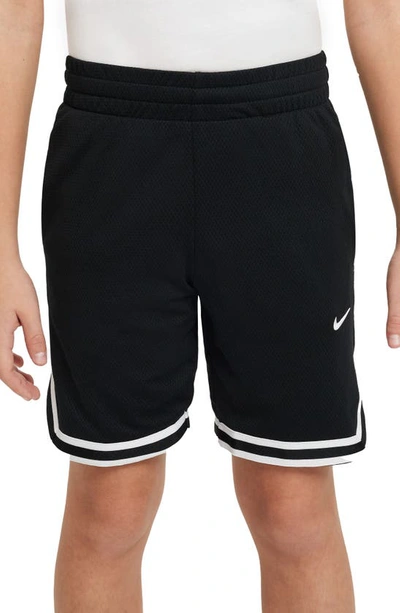 Shop Nike Kids' Dri-fit Dna B-ball Shorts In Black/ White