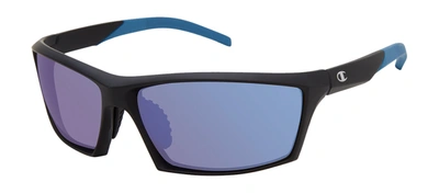 Shop Champion Cu514201 C01 Rectangle Polarized Sunglasses In Blue