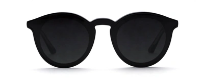 Shop Krewe Collins Round Sunglasses In Grey
