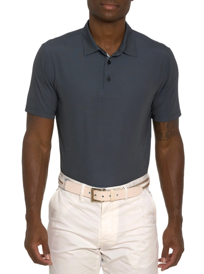 Shop Robert Graham Hyde Performance Polo In Black