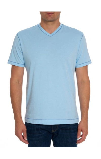 Robert Graham Holton Short Sleeve T-shirt In Light Blue
