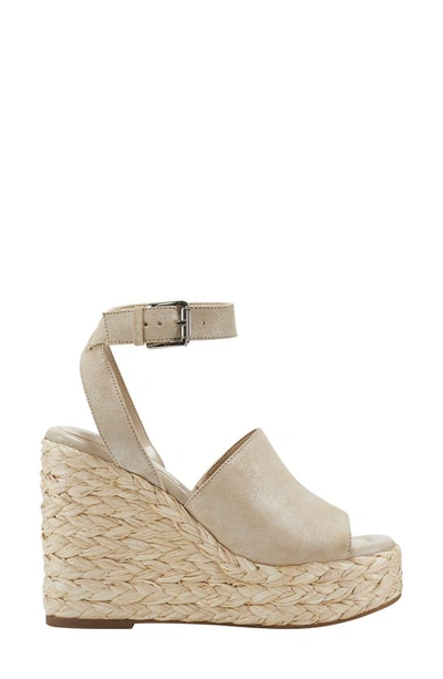 Marc Fisher Ltd Nelly Ankle Strap Wedge Sandal In Light Natural 110