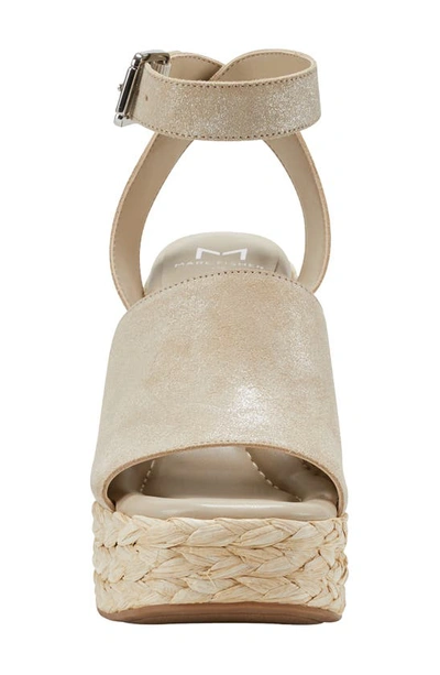 Marc Fisher Ltd Nelly Ankle Strap Wedge Sandal In Light Natural 110