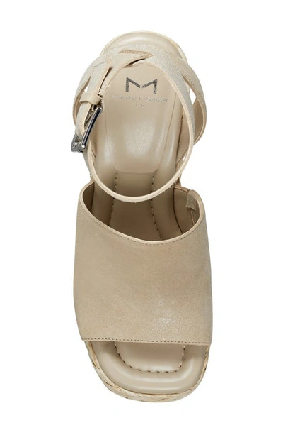 Marc Fisher Ltd Nelly Ankle Strap Wedge Sandal In Light Natural 110