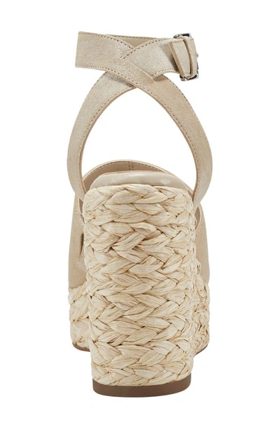 Marc Fisher Ltd Nelly Ankle Strap Wedge Sandal In Light Natural 110