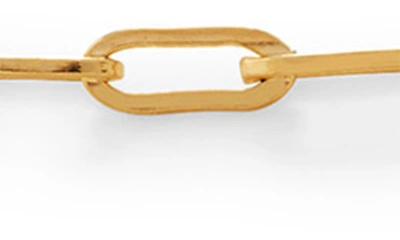 Monica Vinader Mini Paper Clip Chain Necklace In 18ct Gold Vermeil On Sterling