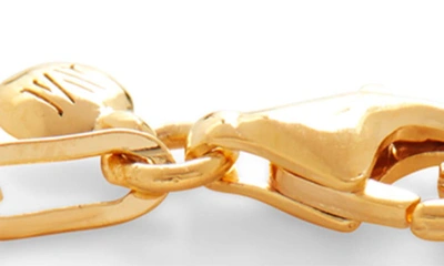 Monica Vinader Mini Paper Clip Chain Bracelet In 18ct Gold Vermeil On Sterling