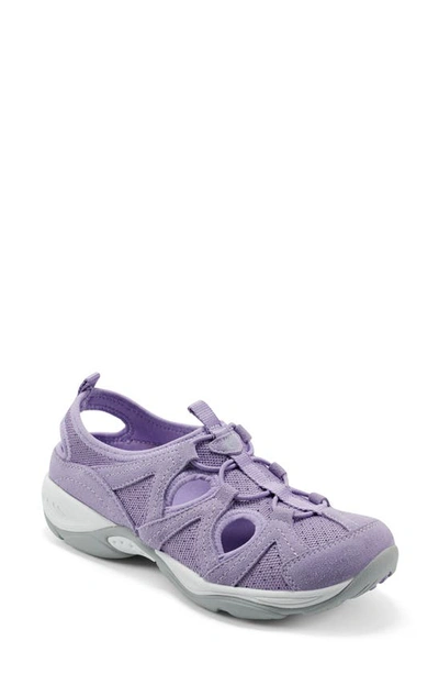 Easy Spirit Earthen Womens Suede Mesh Walking Shoes In Light Purple 530