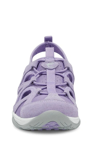 Easy Spirit Earthen Womens Suede Mesh Walking Shoes In Light Purple 530