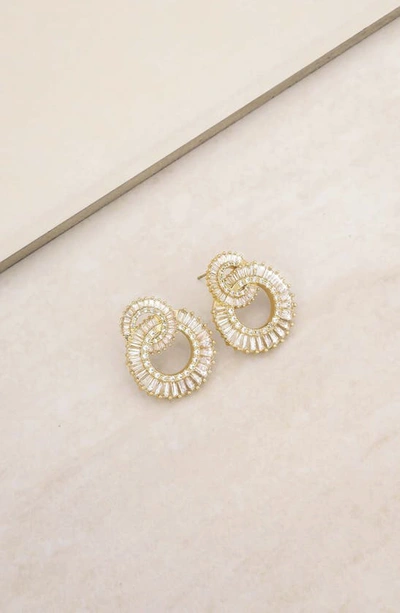 Shop Ettika Rotating Circle Stud Earrings In Gold