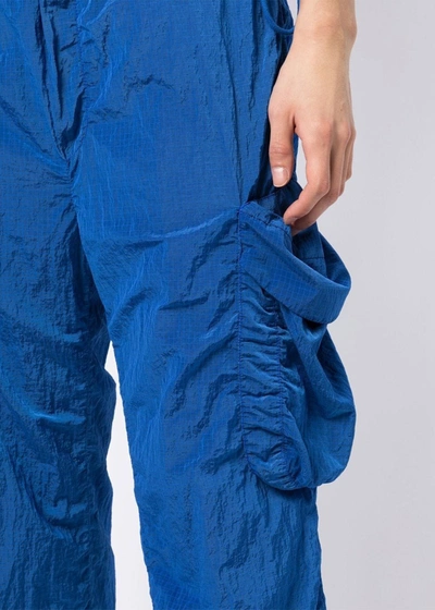 Shop Sunnei Blue Elastic Pants In Ocean Blue
