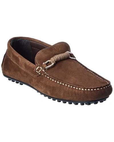 Shop M By Bruno Magli Torro Suede Loafer In Brown