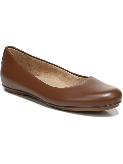 Shop Naturalizer Maxwell Womens Comfort Insole Slip On Ballet Flats In Brown