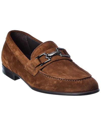 Shop M By Bruno Magli Fermo Note Suede Loafer In Brown