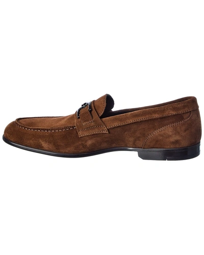 Shop M By Bruno Magli Fermo Note Suede Loafer In Brown