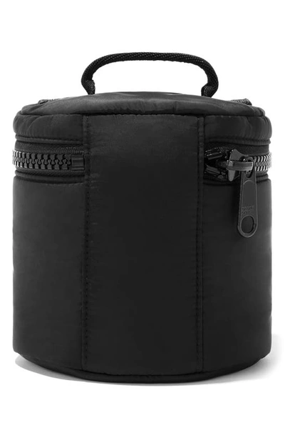 Shop Dagne Dover Mila Repreve® Recycled Polyester Small Toiletry Organizer Bag In Onyx
