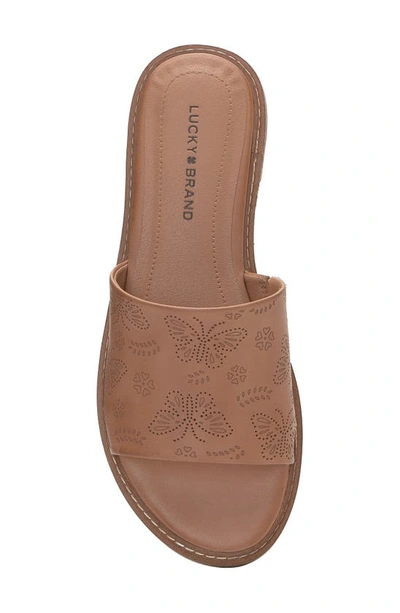 Shop Lucky Brand Keshy Slide Sandal In Tan