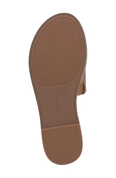 Shop Lucky Brand Keshy Slide Sandal In Tan