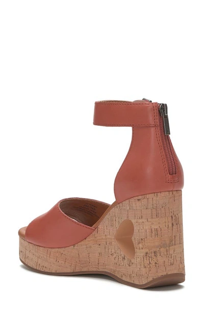 Shop Lucky Brand Himmy Platform Wedge Sandal In Eco Red