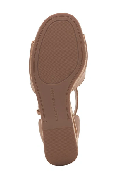 Shop Lucky Brand Himmy Platform Wedge Sandal In True Vachetta