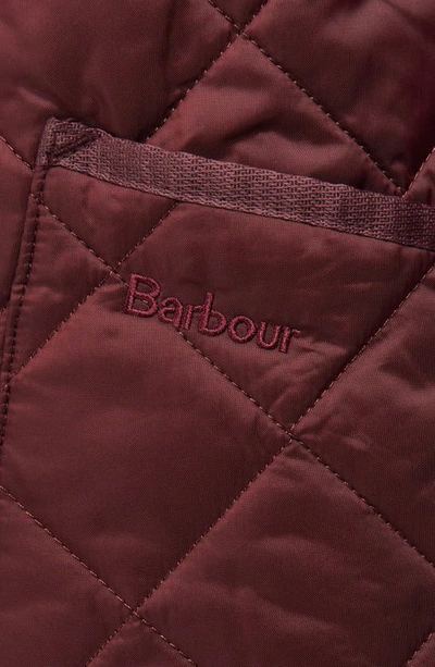 Shop Barbour Heritage Liddesdale Quilted Jacket In Bordeaux