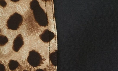 Dolce & Gabbana Leopard-print Cady Corset-style Midi Dress In Light Brown