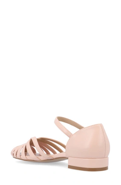 Shop Journee Collection Joannah Flat In Blush