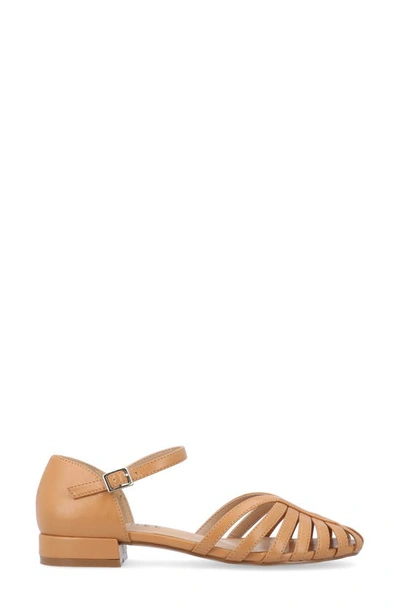 Shop Journee Collection Joannah Flat In Tan