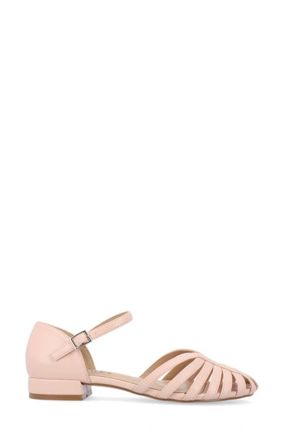 Shop Journee Collection Joannah Flat In Blush